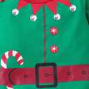 Newborn Baby Boys Girls Christmas Outfit Infant Xmas Romper Elf Santa Clothes, 0-6 Mounths