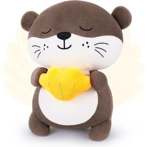 Achwishap Otter Stuffed Animal,Soft Otter Plush-14 Kawaii Birthday Gifts for Kids,Cute Plushies Animal Plush Toys Cuddle Pillow for Girls Boys Adults Valentines,Yellow Shell Plushies Decoration