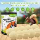 10 Pack Peppermint Oil Squirrel Repellent, Mouse Repellent Outdoor, Chipmunk Deterrent, Ground Squirrel Trap for Attic, Rodent Repellent for Garden
