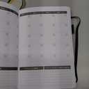 1 Year Financial Planner Black Faux Leather Daily Weekly Monthly Expense Tracker