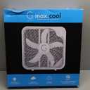 Genesis 20" Box Fan, 3 Settings, Max Cooling Technology, Carry Handle, White (G20BOX-WHT)