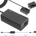 Kimaru LP-E10 Dummy Battery ACK-E10 AC Power Adapter DR-E10 DC Coupler Kit for Canon EOS Rebel T3 T5 T6 T7 1100D 1200D 1300D 1500D 2000D Cameras