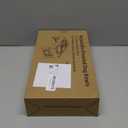 Jovrun Elevated Dog Bowls for Small Dogs and Cats, Non-Slip Cat Bowls with 2 Thick 5.5" Stainless Steel Dishes, Dog Feeder 2 Heights Adjustable to 2.6"-5.3" (Beige)