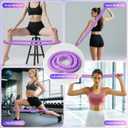 Upgraded Weighted Hoop for Adults - 3.3lb Soft Spring Fitness Hoop for Weight Loss - Foldable Exercise Hoop for Beginners & Home Travel Use