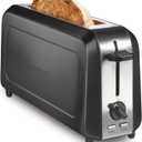 Hamilton Beach Extra Wide Long Slot 2 Slice Toaster, Browning Control With 7 Shades, Bagel Function, Cancel Button & Auto Shutoff, Modern Slim Design Fits Any Space, Black (22989)
