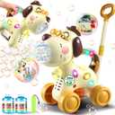 Nicmore Bubble Machine for Toddlers 1-3: Portable Dog Bubble Maker Blower Toys for 1-6 Year Old Boy Girl Kids Outdoor Toys for Easter Party Birthday, Dog
