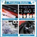 Snowman Classroom Bulletin Board Decorations Set Let It Snow Snowman Banner with Paper Fans Snowflake Class Backdrop DIY Photo Board for School Window Home Wall Party Decor