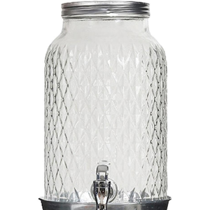Generic Elegant Glass Beverage Dispenser for Home