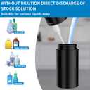 Aunmaon Automatic Soap Dispenser Touchless, Hands-Free, Multi Adjustable Volume, Long Battery Life, Compatible with Thick & Thin Dish/Hand Soap for Bathroom and Kitchen, Easy for Toddlers, Black