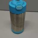 THERMOS FUNTAINER Water Bottle with Straw - 12 Ounce - Kids Stainless Steel Vacuum Insulated Water Bottle with Lid, Blue/Green