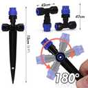 65.6FT Drip Irrigation Kit Quick-Connect Plant Watering System 1/4" Blank Distribution Tubing DIY Automatic Irrigation Equipment Set for Garden Greenhouse Flower Bed Patio Lawn Raised Plants Vegetable