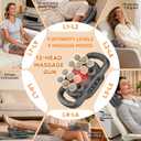 12 Head Massage Gun,Deep Tissue Percussion Massager with 9 Levels & 9 Modes,2600mAh Bttery Cordless Electric Muscle Massager Tool for Back/Shoulder/Hand/Leg/Foot Full Body Muscle Pain Relief