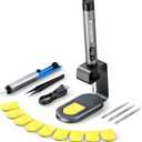 Cordless Soldering Iron Kit - 7s Fast Heating & Auto Sleep, Portable USB-C Rechargeable Welding Pen with 3 Tips (392F/200C to 842F/450C) for Electronics Repair/DIY/Circuit Board, Gris