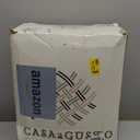 CASAAGUSTO King Comforter Set 7 PCS White & Green Dandelion Plant Comforter Set with Flowers Leaves Pattern Soft Seersucker Design All Season Bedding Set(102"X90")