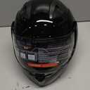 SPARK Adult Modular Motorcycle Helmet Dot Certified Flip-Up Dual Visor Full Face Helmets for Men & Women Moto ATV UTV Snowmobile ADV Four Wheeler Street Bike (Bright Black, Medium)