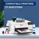 Compatible for 552 Ink 600ml Refill Ink Bottle Replacement for EcoTank Photo ET-8550 ET-8500 Printer High Capacity 6-Pack (Not Sublimation Ink)