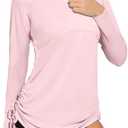 Heathyoga Rash Guard for Women UPF 50+ UV Sun Protection Swim Shirt for Woman Long Sleeve Swimsuits Bathing Suit Tops Light Pink at Amazon Womens Clothing store