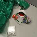 Christmas Tree Costume for Baby Girls Kids with Hat Birthday Holiday Party Dress Clothes Gifts Dress-Up Outfit, Waist 24 In, Length 18 In