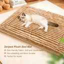 Jiupety Cat Bed for Indoor Self Warming Cat Bed Mat Ultra-Soft Cats Beds Machine Washable Pet Bed,Multifunction Pet Blanket for Small Dogs and Cats Brown,30X23In