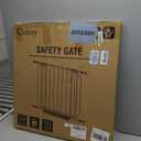 Baby Gate No Drilling, 29"-40" Auto Close Dog Gate Indoor for Doorways & Stairs, Pressure Mounted Adjustable Pet Gate, Easy Walk Through Child Gate for Children & Pets Stroller Friendly, White