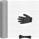 48in x 100ft Hardware Cloth Hot-Dip Galvanized Welded Chicken Wire Fencing - Standard Wire Mesh for Garden, Chicken Coop, Rabbit Cage, Rodent Poultry Enclosures & Predator Protection