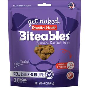 Get Naked Biteables Digestive Health Soft Dog Treats, 6 Oz Bag (EXP 09/11/27)