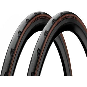 Continental Grand Prix 5000 S TR 700x25 Black/Transparent - Tubeless Ready - Pack of 2 Tires