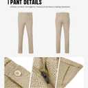 Herringbone Tweed 3 Piece Boys Suits Wool Blend Formal Party Dinner Tuxedo Set Outfit Suit Kids Suit Jacket Blazer Vest Pants for Boy Beige 5
