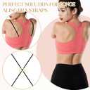 3Pack 20 Pcs Bra Strap Clips, Bra Strap Holders for Slipping Flower Straps, Cross Back Straps Hooks Accessories for Make Racerback Conceal and Cleavage Control