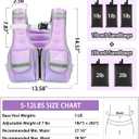Adjustable Weighted Vest Woman 5-12lb/9-16lb/17-24lb/23-30lb Weight Vest with Reflective Stripe, Zipper Rucking Running Vests for Women Men Workout Walking Strength Training Weight Loss Fitness Weightlifting