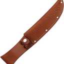 Sheath Fixed Knife Sheath, Brown basketweave leather,Fits up to 6in blade SH1135 / SH210 BROWN
