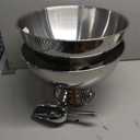 Large Ice Bucket 13L Stainless Steel Champagne Bowl Ice Bucket with Ice Scoop Semicircle Drink Tub with Integrated Base Silver Beverage Tub for Parties, Cocktail Bar, Chilling Wine (2 packs)