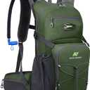 N NEVO RHINO Hydration Backpack, 18L Multipurpose Hiking Backpack with 3L Water Bladder, Water Backpack Insulated Hydration Pack Ideal for Hiking and Cycling