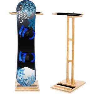 2 Set Snowboard Rack Snowboard Stand Floor Vertical Snowboard Holder with Floor Stand up Indoor Snowboard Storage Snowboard Display Rack for Shortboard Longboard