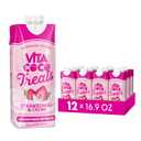Vita Coco Treats Strawberries & Creme Coconut Milk Drink | Sweet, Refreshing, Treat | Cremey Pink Drink Alternative | 16.9 fl oz (Pack of 12), Best By: 18/SEP/2026