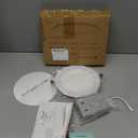 Elaruslux 7 Inch 3CCT Ultra-Thin LED Recessed Light with Junction Box, 3000K/4500K/6000K Selectable, 18W Eqv 125W, Dimmable Ceiling Lights 1600LM Brightness Canless Wafer Downlight