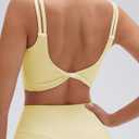 SUUKSESS Womens Workout Set Fitness Yoga Pilates Crop Tank Twist Back Cami High Waisted Tummy Control Bike Short, Small