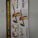 6" Mini Bar Clamps for Woodworking, 2-Piece One-Handed F Clamp/Spreader, 75LBS Load Limit Wood Clamp, Quick Release Grip Clamps for Table Wood Working, Light-duty Tools