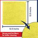 USANOOKS Premium 300GSM Microfiber Cleaning Cloth - 12.5"x12.5" High Performance - 1200 Washes, Ultra Absorbent Microfiber Towels for Cars Undercarriage, Rims & Engine Bay Cleaning - Microfiber Cloth (Multicolor)