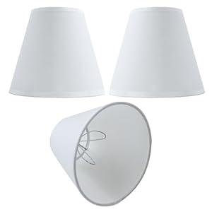 TAaMTYH small lamp shade chandelier shades set of 3，Fabric Lampshade for Wall Lamp，chandelier shades，small tadle lamps，For Cutting Edge bulbs, Clip-on Fitter Lampshade，3" X 6" X 5"