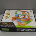 Upgrade Electric Train Set, 3D Infinity Track with Flexible Tracks for Kids, Cube Track Train- DIY Railroad Block Toys, STEM Gravity-Defying Motorized Trains Tracks for Boys Girls 3 4 5 6 7 8+ (88PCS)