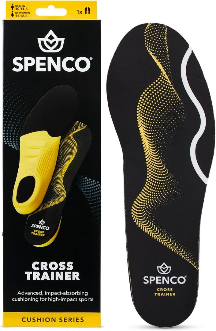 Spenco Polysorb Cross Trainer Athletic Cushioning Arch Support Shoe Insoles Men's 14-15.5