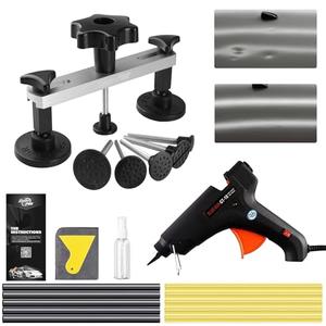 Super PDR Dent Puller Kit, Car Dent Removal Kit with Bridge Puller, Small Dent Puller for Auto Dent Removal, Small Dents, Door Dings and Hail Damage