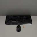 Wireless Keyboard and Mouse Combo, E-YOOSO 2.4GHz Full Sized Ergonomic Wireless Keyboard with Wrist Rest, 3 DPI Adjustable and 6 Buttons Cordless USB Mouse for Computer, Laptop, PC, Windows (Black)