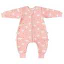 ZIGJOY Toddler Sleep Sack with Feet 1.5 Tog Sleeping Bag with Legs Wearable Blanket Toddler Cotton Footed Sleep Sack for Early Walkers, Rabbit, 2T3T, Medium