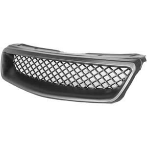 Ej Style JDM Front Bumper Mesh Hood Grille Black ABS Plastic for Honda for Civic 1996-1998 for Civic del Sol 1996-1997 1pc Unfinished FZ-HG-HC96TR