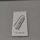 Acer USB C Hub, 7 in 1 Multi-Port Adapter for Laptop, 4K, HDMI Splitter with 2 USB A 3.1 & Type-C to HDMI Data Port, PD 100W Charging, SD Card Reader for Computer, Desktop, Space Grey