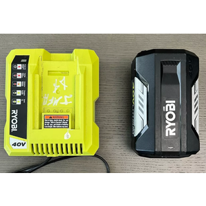 RYOBI 40 Volt Lithium-Ion 5.0 Ah Battery and Rapid Charger