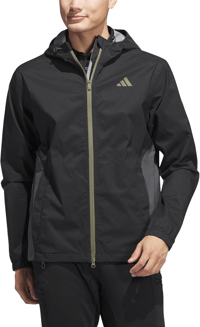 adidas mens Rain.rdy Jacket (Large, Black)