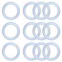 12-Pack 711-4030 2" O-Ring Spa Hot Tub Heater Union Ribbed Gasket Compatible with Balboa Gecko Spa Parts,Replaces 7114030B 711-4030